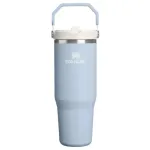 Stanley Insulated tumbler with straw The IceFlow Flip Straw 2.0 Tumbler 0.89L light blue