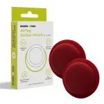 MOBILE ORIGIN Airtag Sticker Mount A2 - 2 pack, ruby red