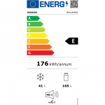 Gorenje Refrigerator | RF414EPS4 | Energy efficiency class E | Freestanding | Double Door | Height 143.6 cm | Fridge net capacity 165 L | Freezer net capacity 41 L | 40 dB | Grey