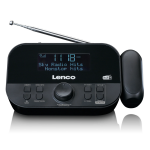 LENCO CR-615BK Radio Clock