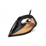 PHILIPS DST7040/80 7000 Series | Steam Iron | 2800 W | 300 ml water tank capacity | 50 g/min continuous steam | 250 g/min steam boost performance | Black/Gold