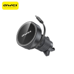 AWEI MagSafe X73 car holder, black, for air vents