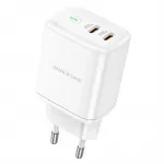 OEM Borofone BN9 travel charger | 35W | QC3.0, PD | USB-C | white