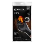 Mercator GoGrip BLACK nitrile gloves 4 pcs size L