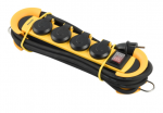 PHILIPS Extension Cord with 4 Sockets, 16A, 3m