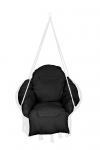 RoGer XXL Swing Chair Pillow, 60x60x10cm / Black