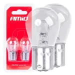 Amio Halogen bulbs P21/5W BAY15D 12V 2pcs blister