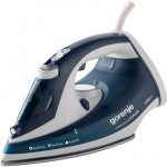 Gorenje | Steam Iron | SIH2200TQC | Steam Iron | 2200 W | Water tank capacity: 300 ml | Continuous steam: 30 g/min | Steam boost: 90 g/min | Blue/White