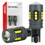 Amio LED bulbs STANDARD T15 2525 18SMD White 12/24V -04994