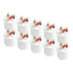 Amio European to UK plug adapter set with fuse 10 pcs 13A 250V -04858