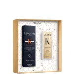 Krastase Iconics Set for Nourishment, 8H Magic Night Serum with Niacinamide AND Travel Size Elixir Ultime Hair Oil
