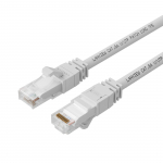 Lanview CAT6A UTP 5m White LSZH,  HIGH-FLEX