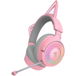 Razer Kraken Kitty V3 Pro Quartz/ Ros - Wireless RGB Kitty Headset for Gaming
