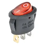 Amio Elliptic switch 12V/230V (with red light) BU02