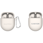 CANYON TWS-6 Bluetooth headset with microphone, BT V5.3 JL 6976D4, Frequency Response: 20Hz-20kHz, Earbud battery 30mAh x 2 + Charging Case 400mAh, Type-C cable length 0.24m, Size: 64 x 48 x 26mm, 0.0