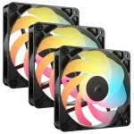 CORSAIR Fan RS120-R ARGB / CO-9050196-WW Black 3-Pack