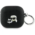 Karl Lagerfeld Karl AND Choupette Head Monogram AirPods 4 Case, black