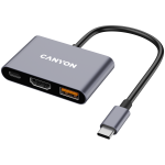 CANYON hub DS-4 3-in-1 USB-C Grey