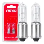Amio Halogen bulbs H21W 12V 21W BAY9S white 2pcs blister