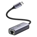 UGREEN external USB Type C network adapter - RJ45 1Gbps (1000Mbps) gray (40322 CM483)