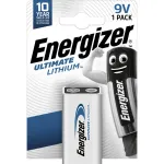 Energizer Lithium battery 9V 800mAh (6FR6,1222, U9VL)