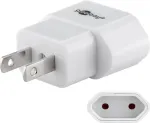Goobay Travel adapter AC/AC Euro socket - US/Japan plug, without earth 10A