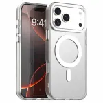 marka niezdefiniowana iPhone 18 Pro Max / 17 Pro Max PC PET TPU Hybrid Magnetic Case - White