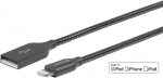 eSTUFF Lightning Cable MFI 1,5m Steel 8Pin Lightning - USB A Male
