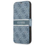 GUESS IPhone 13 Pro / 13 6.1" blue/niebieski book 4G Stripe