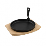 Barbecook Cast Iron Grill Pan with Bamboo Trivet (set of 2) | BC-ACC-7420