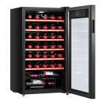 MIDEA Wine Cooler | MDRW150FGG22W | Energy efficiency class Class G | Freestanding | Bottle capacity 34 | Black