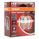 Osram Halogen Bulb H3 12V 55W PK22S NIGHT BREAKER LASER +150%/2 pcs