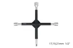 Amio Cross wrench rubber coated 17-19-21mm 1/2"