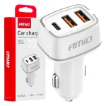 Amio -03890 car charger | 32W | USB-A, USB-C