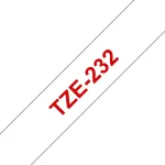 BROTHER Colour ribbon TZE-232 / TZE232 Red, white