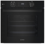 Built-in electric oven Indesit, black