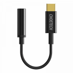 Choetech Adapter USB-C 3.5mm Audio Jack black