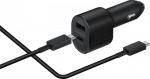 SAMSUNG Car charger USB-C 45W/USB 15W black