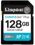 KINGSTON Memory Card 128GB SDXC Canvas Go Plus Gen4
