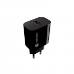 NATEC Ribera USB Charger 1X USB-A 18W, Black