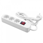 MediaRange 3-way socket strip 1.4m KD-connection, switch