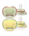 PHILIPS Avent Ultra Air Neutral Baby Pacifiers 18+ Months, 2 Pack