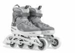 Blackwheels Flex Pro recreational adjustable roller skates, grey, size L 38-41
