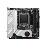 MSI MPG B650I EDGE WIFI Processor family AMD Processor socket AM5 DDR5 DIMM Memory slots 2 Supported hard disk drive interfaces SATA, M.2 Number of SATA connectors 4 Chipset AMD B650 Mini-ITX