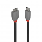 Lindy 36621 USB 3.2 Type-C to Micro-B Cable Anthra Line 1m