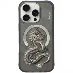 Nimmy Dragon MagSafe iPhone 16 Pro case, gray