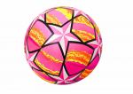 LEAN Toys Rubber Ball Bright Stars Pink 24 Cm
