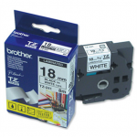 Brother TZ-241 Laminated Tape Black on White TZe 8 m 1.8 cm