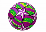 LEAN Toys Rubber Ball Bright Stars Purple 24 Cm