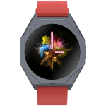 CANYON Otto SW-86, Smart watch Realtek 8762DK LCD 1.3'' LTPS 360X360px, G+F 1+gesture 192KB Li-ion polymer battery 3.7v 280mAh,Gun aluminum alloy case middle frame+plastic bottom case+Warm red silicon